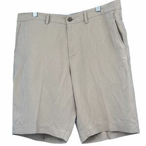 Tommy Bahama Men's Khaki Flat Front Shorts Silk Linen Blend